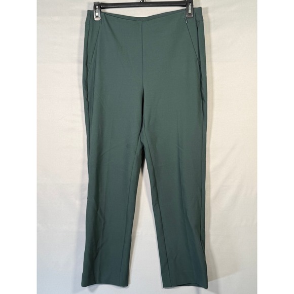 Chico's Pants - Chicos So‎ Slimming Pants Women Size 8R Dark Green Straight Leg Ankle